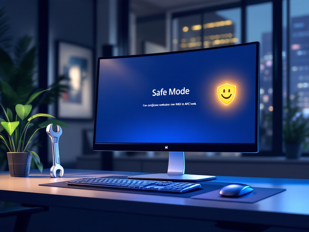 Computer im abgesicherten Modus, der erfolgreich von RAID zu AHCI wechselt, ohne Bluescreen zu verursachen.
